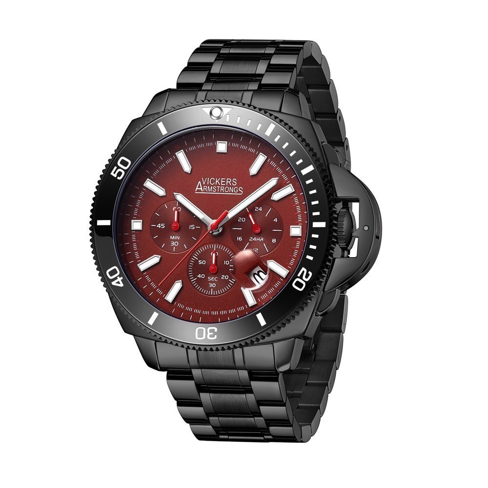 Montre Quartz - VICKERS ARMSTRONGS - Geosphere Black - VA0030