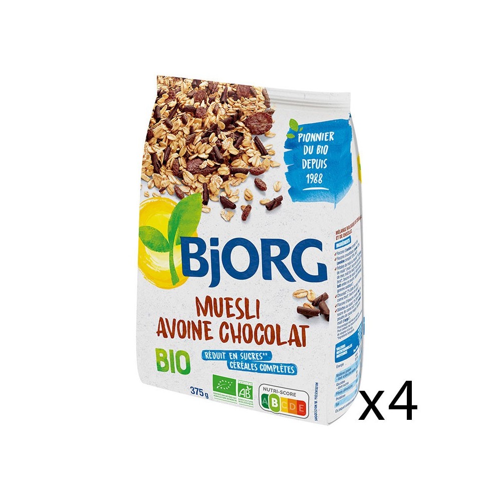 Muesli fibres son de blé BIO, Bjorg (375 g)