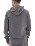 Sweat capuche gros logo - Emporio armani.-57720 GRIGIO MELANGE NERO-111753 2F571