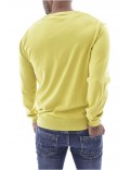 Pull col V en coton  - North sails.-JAUNE-VNE029