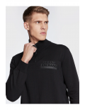 Pull à col montant zippé - Armani exchange.-1200 BLACK-6LZM2G ZMX8Z