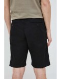 Short en coton et lin - Guess jeans.-JBLK Jet Black A996-M3GD02 WFBX3