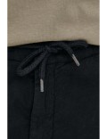 Short en coton et lin - Guess jeans.-JBLK Jet Black A996-M3GD02 WFBX3