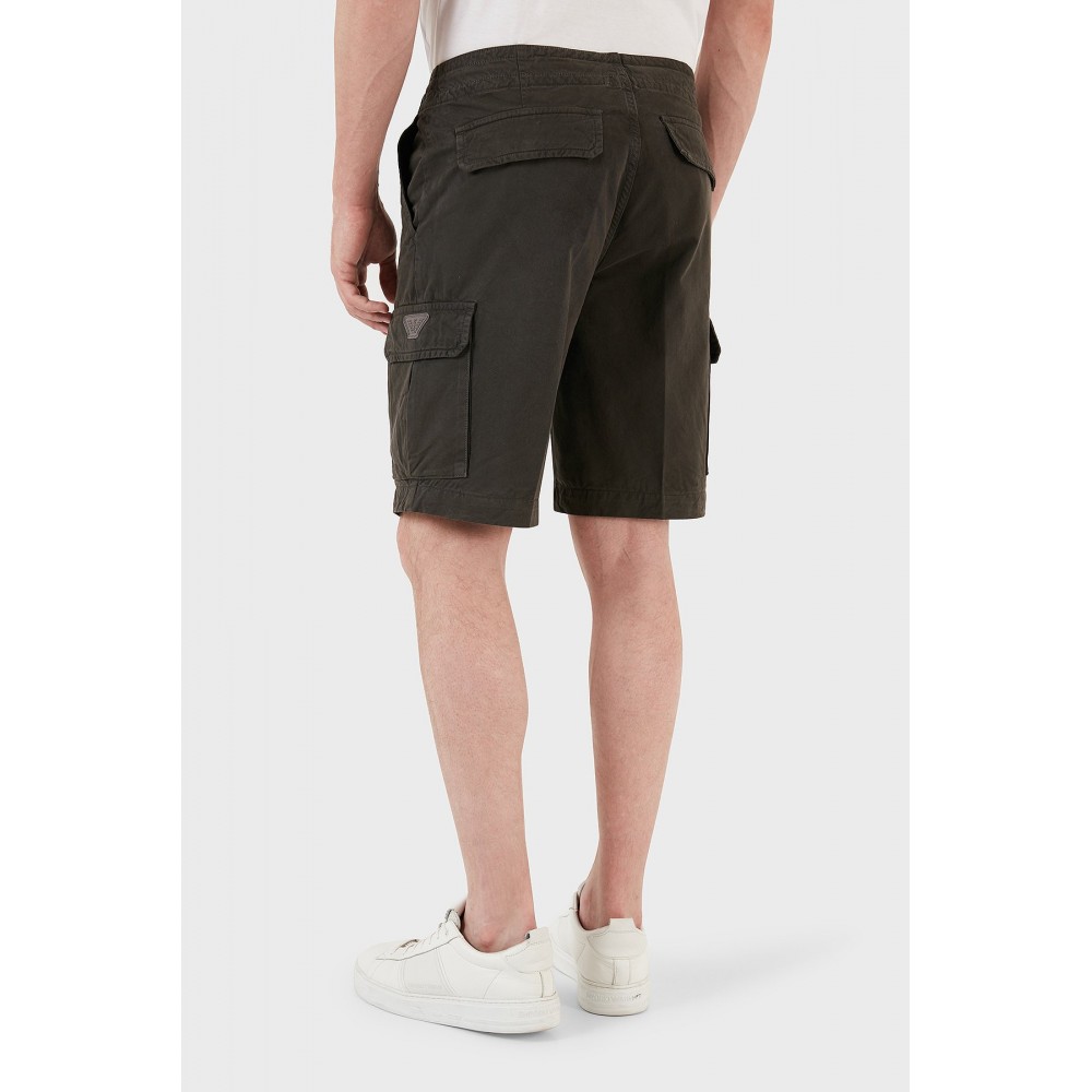 Short cargo en coton Emporio armani 06154 DARK LAND 211835 3R471