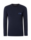 TShirt stretch ML logo printé - Emporio armani.-00135 MARINE-111023 3F715