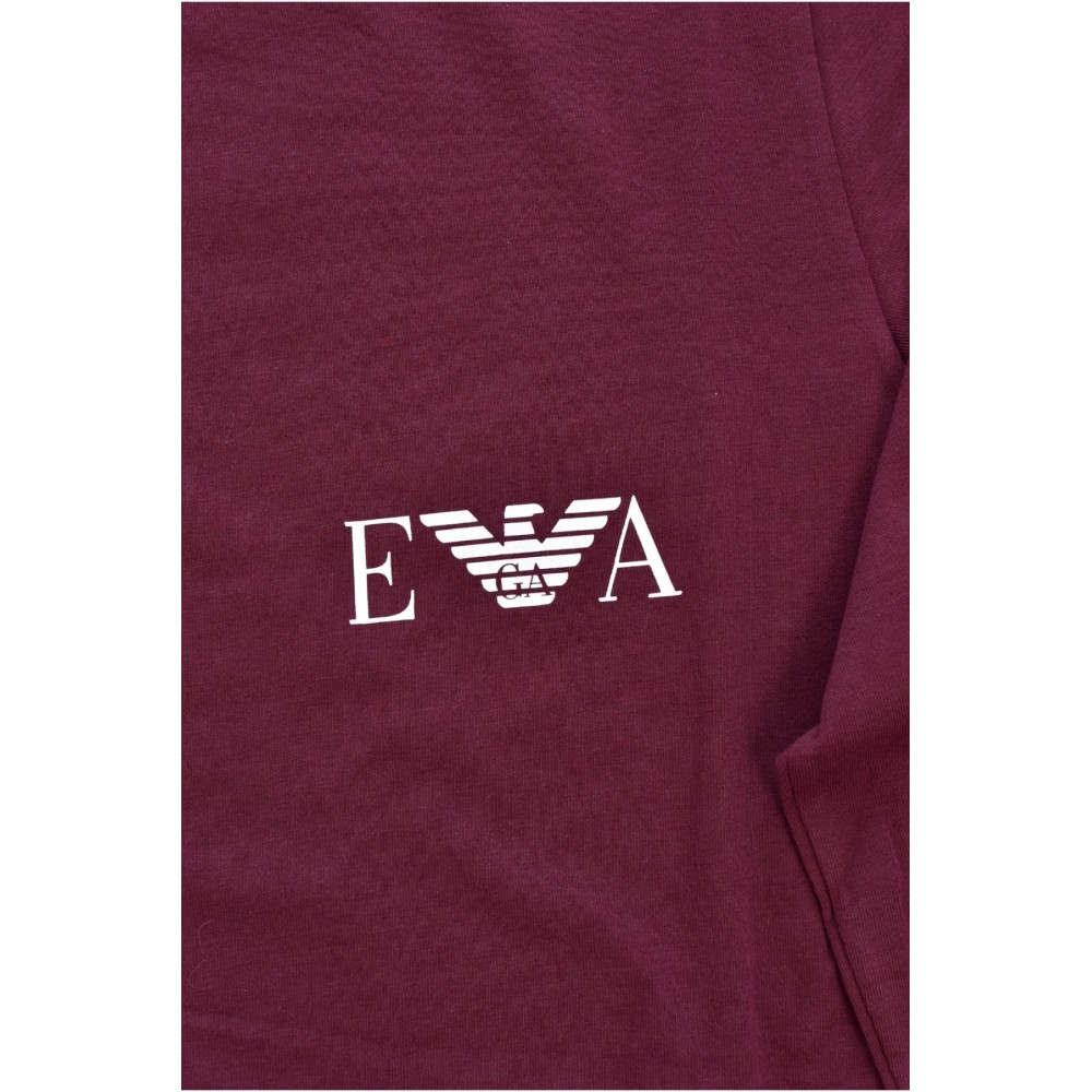 TShirt stretch ML logo printé - Emporio armani.-09876 BORGOGNA-111023 3F715