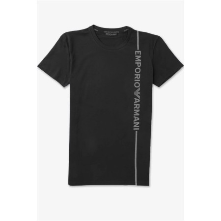 TShirt coton stretch logo vertical - Emporio armani.-00020 NERO-111035 3F523