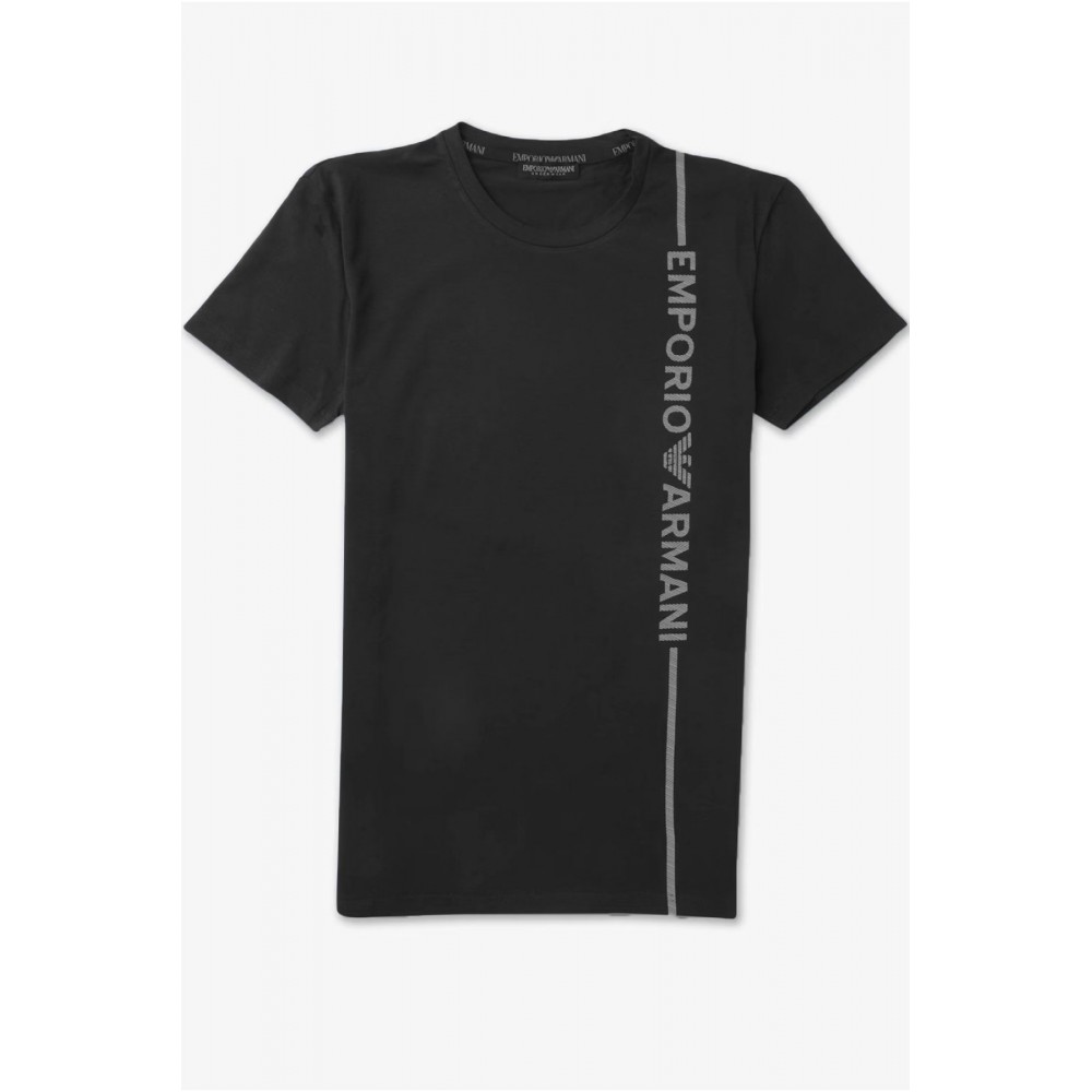 TShirt coton stretch logo vertical - Emporio armani.-00020 NERO-111035 3F523