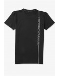 TShirt coton stretch logo vertical - Emporio armani.-00020 NERO-111035 3F523