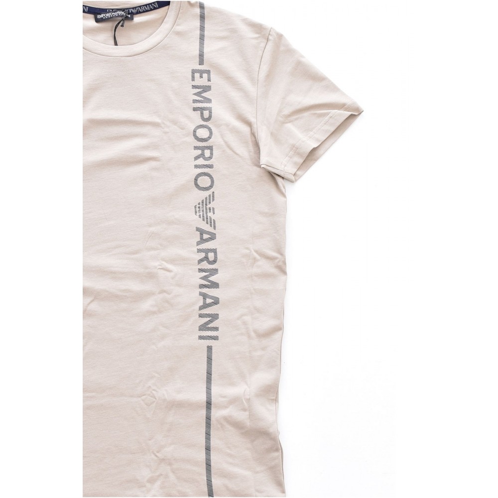 TShirt coton stretch logo vertical - Emporio armani.-10950 CORDA-111035 3F523