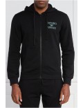 Sweat zippé à capuche logo brodé - Emporio armani.-00020 NERO-111784 3F571