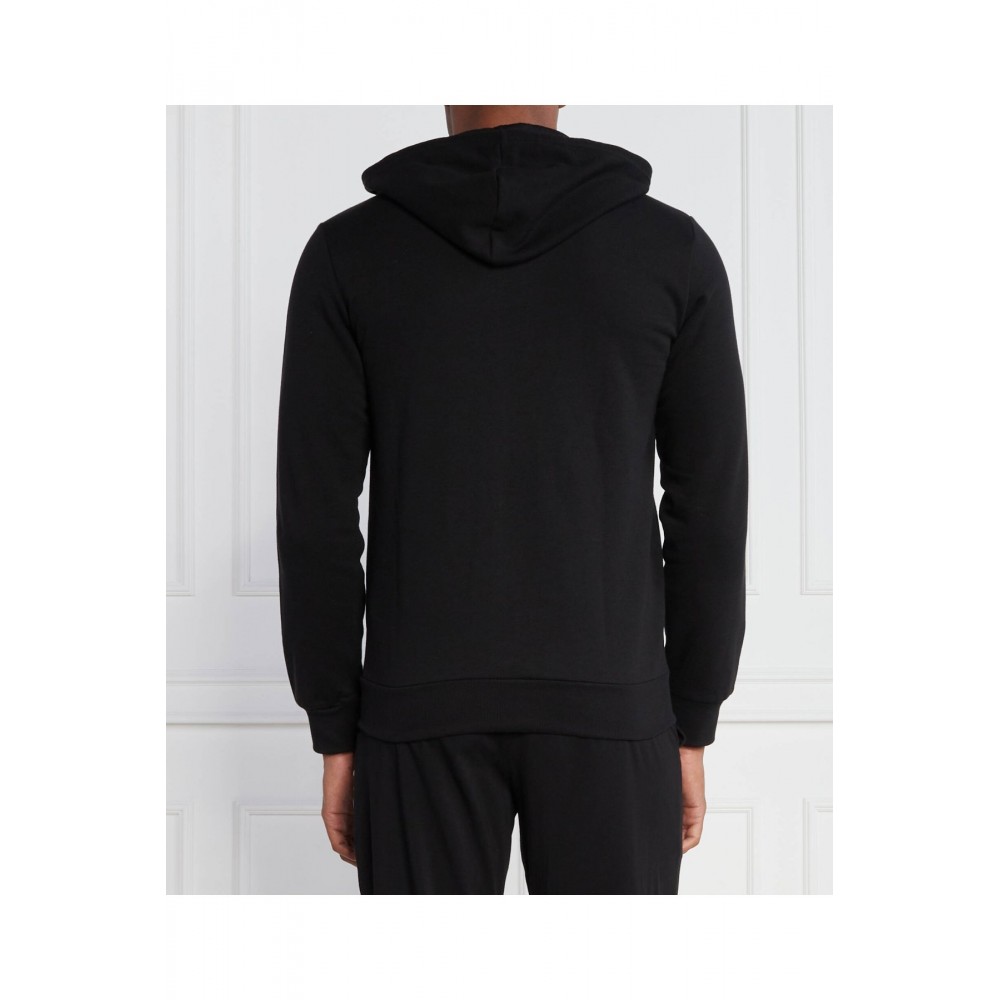 Sweat zippé à capuche logo brodé - Emporio armani.-00020 NERO-111784 3F571