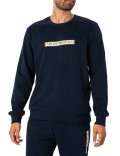 Sweat léger 100% coton logo printé - Emporio armani.-00135 MARINE-111785 3F573