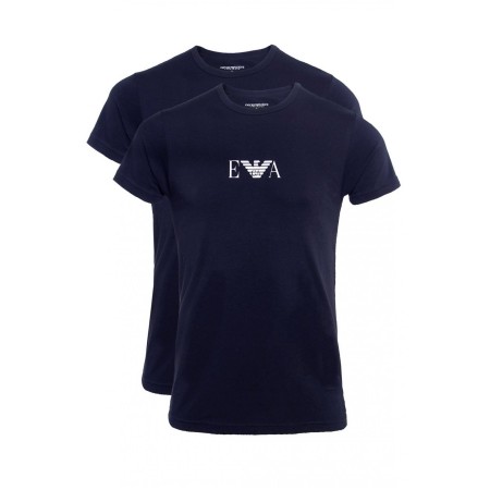 Lot de 2 tee shirts stretch à logo - Emporio armani.-27435 BLUE-111267 CC715