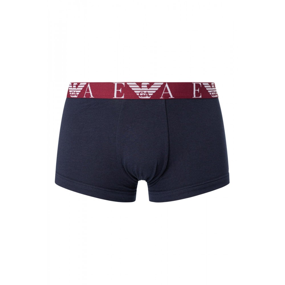 Tripack de boxers coton stretch - Emporio armani.-13911 BIANCO/MARIN/BORGOGN-111357 3F715