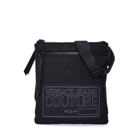 Sacoche toile enduite logo 3D - Versace Jeans.-899 BLACK-75YA4B67 ZS932