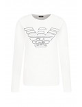 Tee Shirt coton logo Emporio armani 010 BLANC 164258 9A255