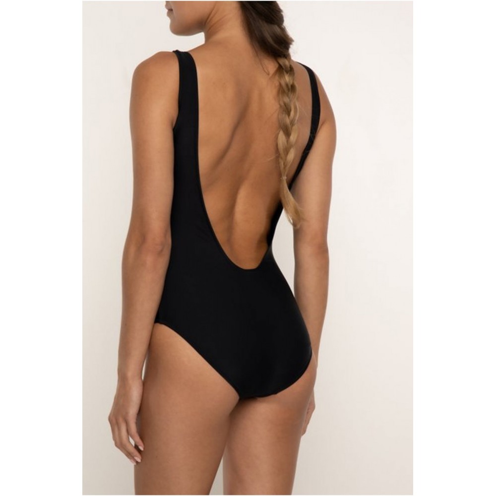 Maillot de bain à gros logo Moschino 0555 NOIR A6134