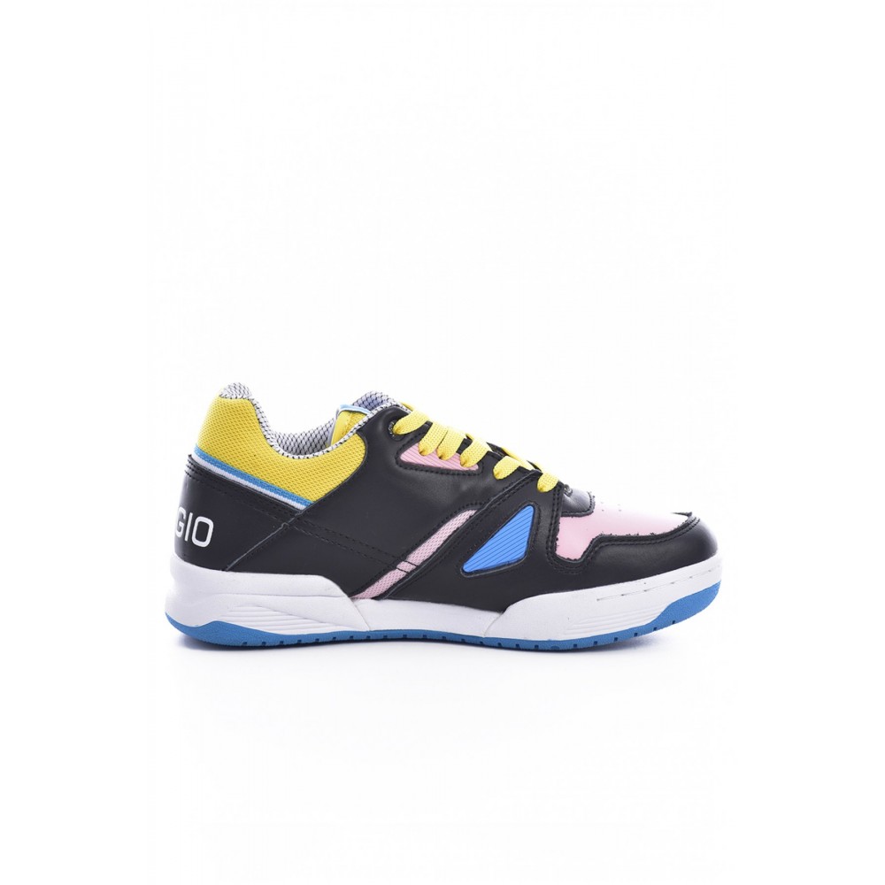 Baskets basses en cuir Sergio tacchini 05 BLACK/PINK STW912015