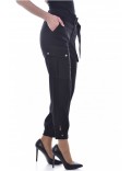 Pantalon 7/8ème taille haute Guess jeans Jet Black A996 W0BB84 WDEL0