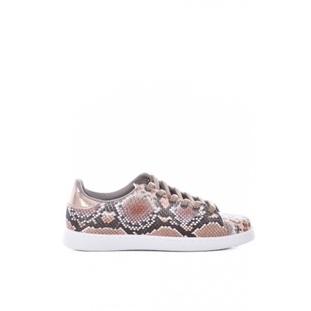 Sneakers serpent en cuir PU Victoria saumon 1125240