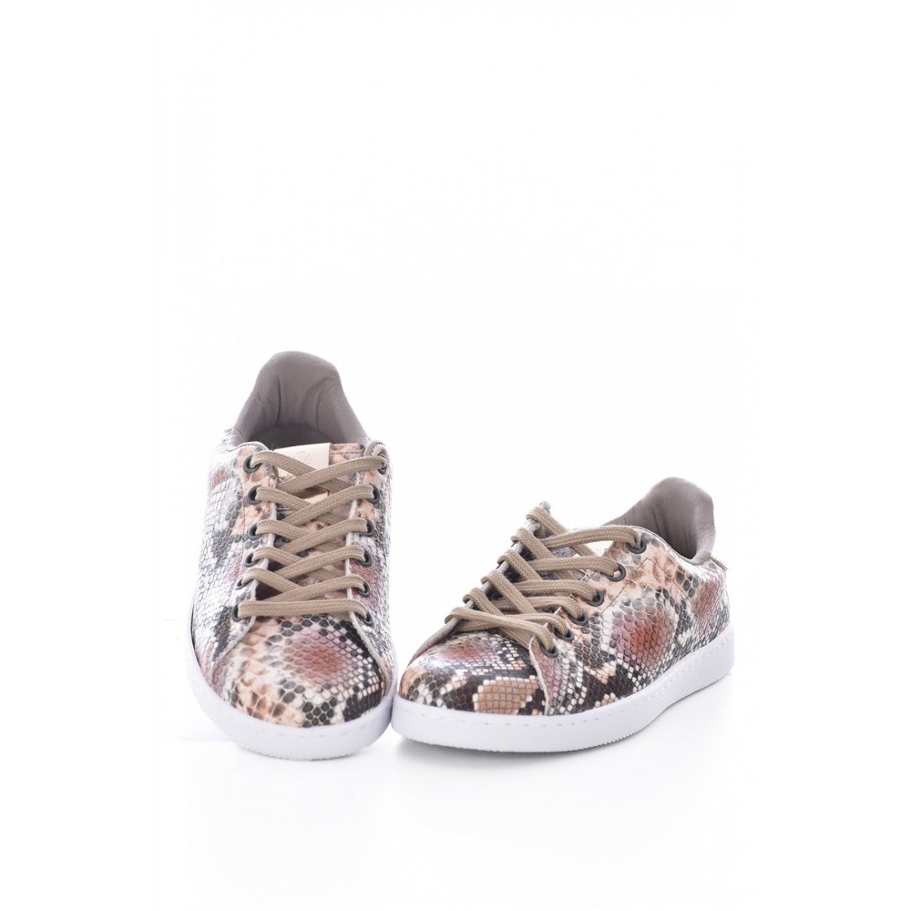 Sneakers serpent en cuir PU Victoria saumon 1125240