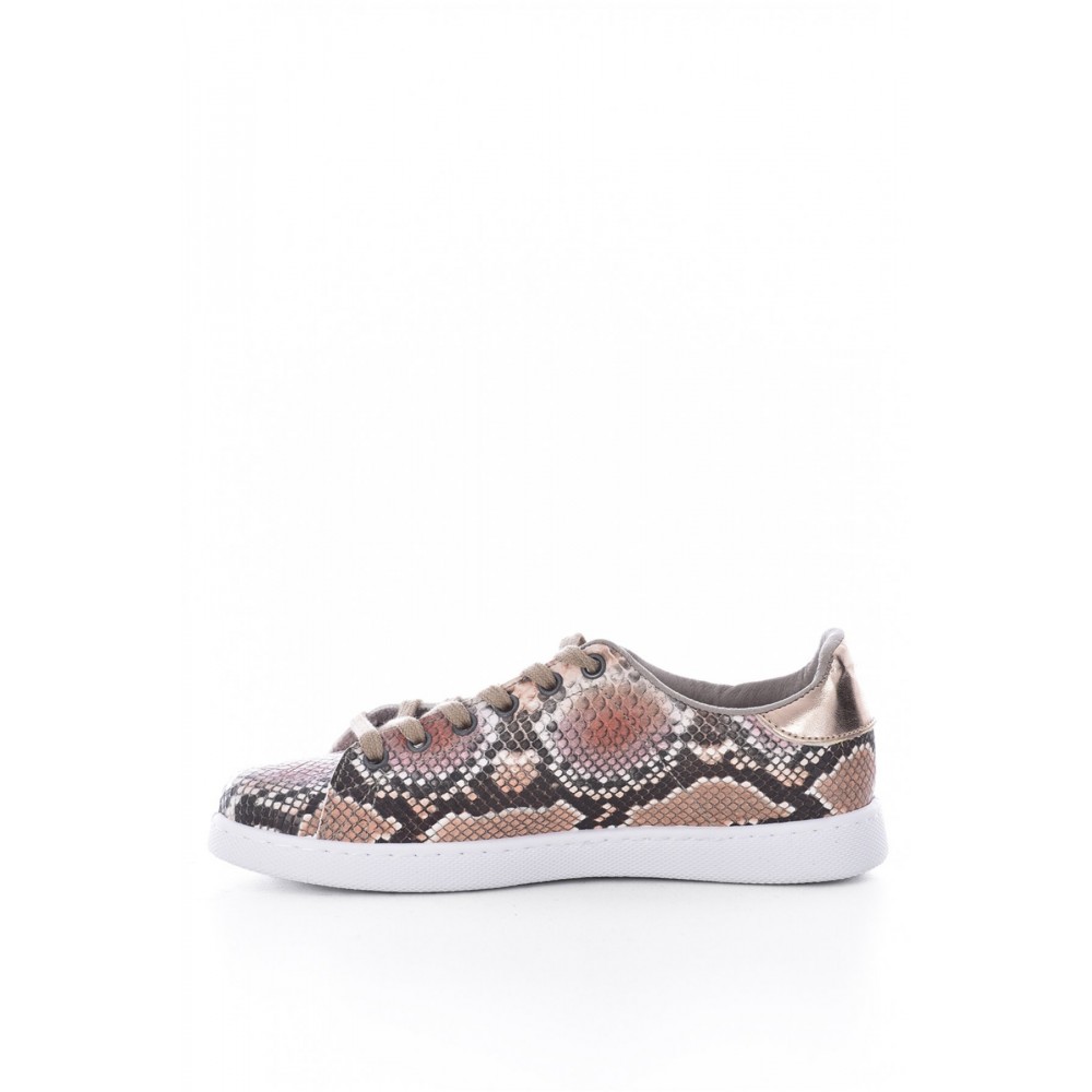 Sneakers serpent en cuir PU Victoria saumon 1125240