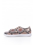 Sneakers serpent en cuir PU Victoria saumon 1125240