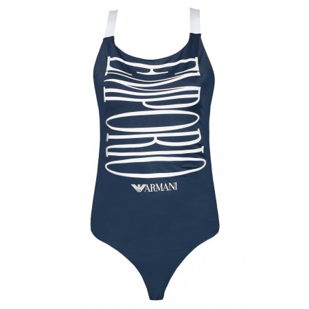 Maillot de bain à gros logo  Emporio armani 06935 BLU NAVY 262672 1P324