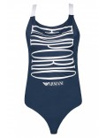 Maillot de bain à gros logo  Emporio armani 06935 BLU NAVY 262672 1P324