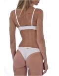 Bikini 2 pièces bandeau souple strass Emporio armani 00010 BIANCO 262670 1P313