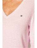 Pull fin en coton Tommy Hilfiger 888 rose WW0WW25294