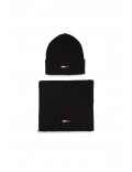 Coffret écharpe bonnet Tommy Jeans BDS Black AM0AM11677