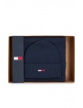 Coffret écharpe bonnet Tommy Jeans C87 Twilight Navy AM0AM11677