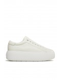 Sneakers basses en cuir Calvin klein YBJ Marshmallow HW0HW01432