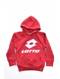 Sweat capuche gros logo Lotto Rouge LOTTO23402