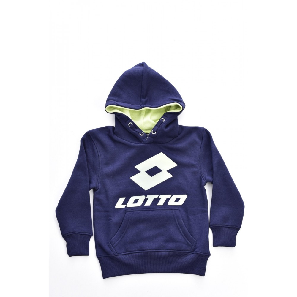 Sweat capuche gros logo Lotto Marine LOTTO23402