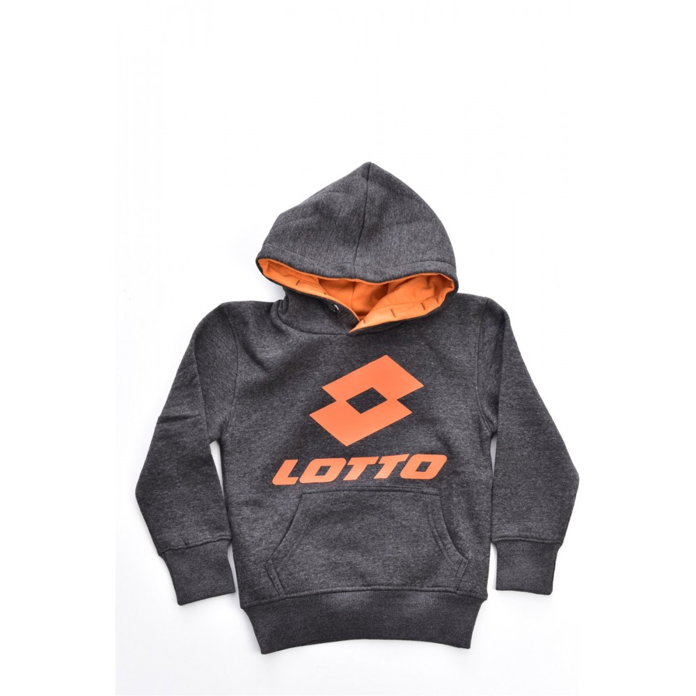 Sweat capuche gros logo Lotto Anthracite LOTTO23402