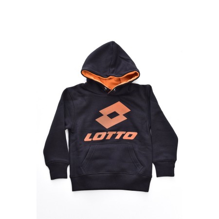 Sweat capuche gros logo Lotto Noir LOTTO23402