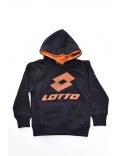 Sweat capuche gros logo Lotto Noir LOTTO23402