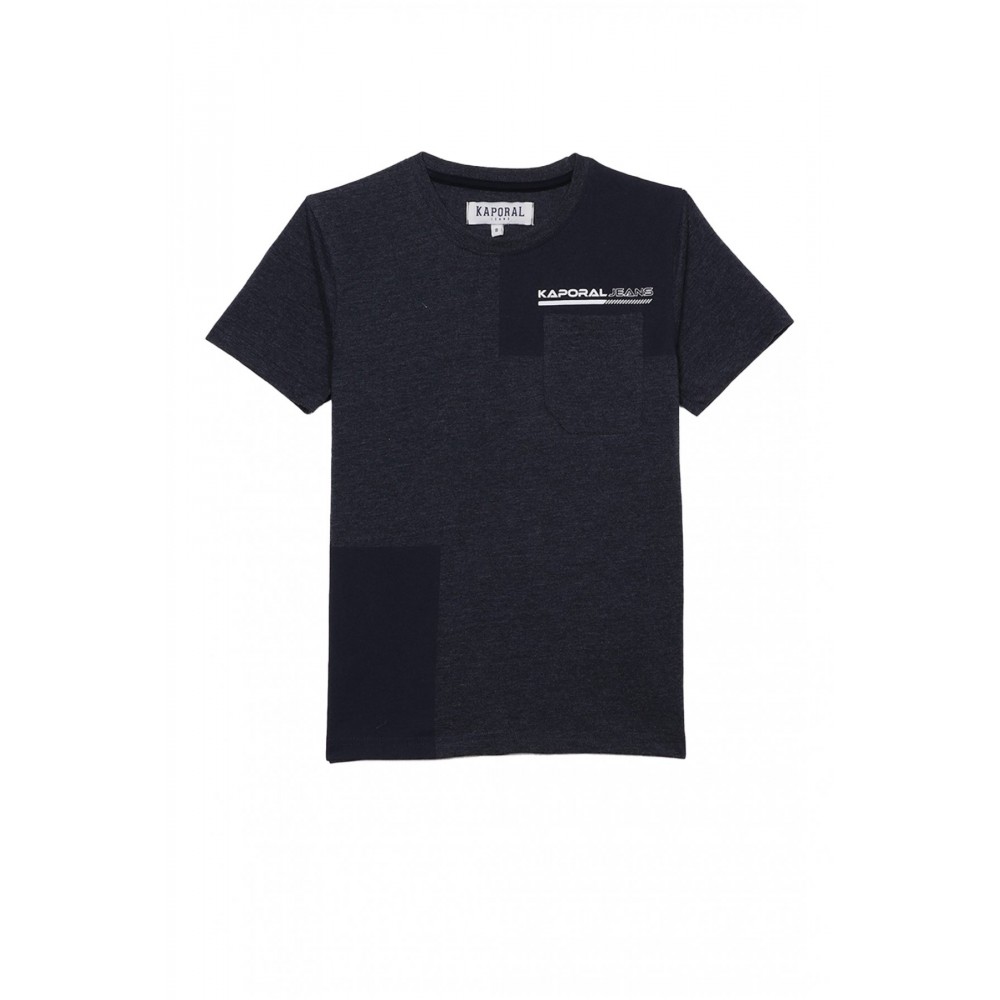 Tee shirt à logo thermofixé Kaporal Navy mel MRISS