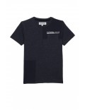 Tee shirt à logo thermofixé Kaporal Navy mel MRISS