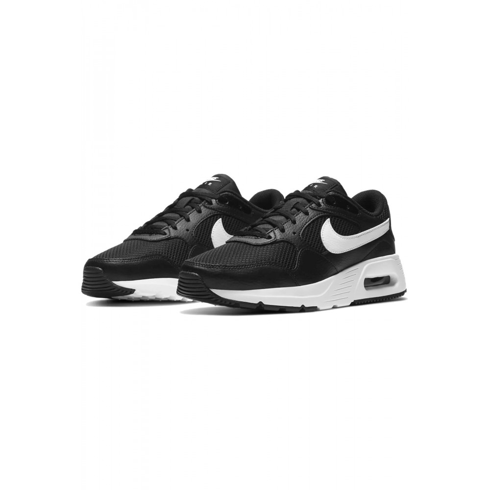 Baskets cuir PU Air max Nike BLACK/WHITE-BLACK CW4554-001