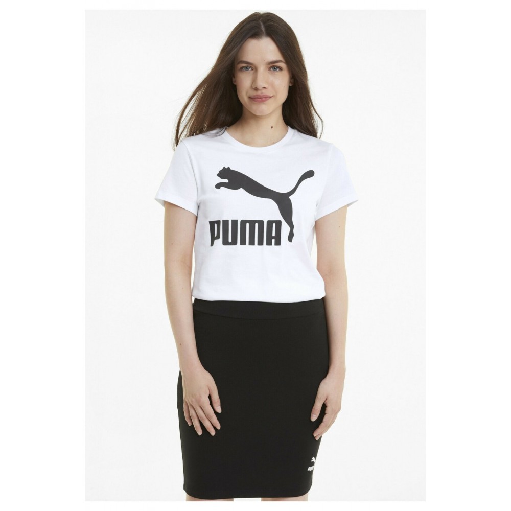 Tshirt print gros logo Puma PUMA WHITE 530076-02