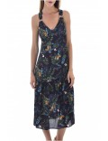 Robe midi imprimé jungle See u soon BLACK 20121060B