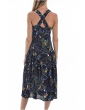 Robe midi imprimé jungle See u soon BLACK 20121060B