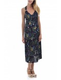 Robe midi imprimé jungle See u soon BLACK 20121060B