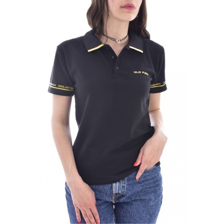 Polo iconique en coton Goldenim paris NOIR 1182w