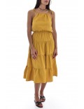 Robe en coton  Goldenim paris JAUNE MOUTARDE 0134M