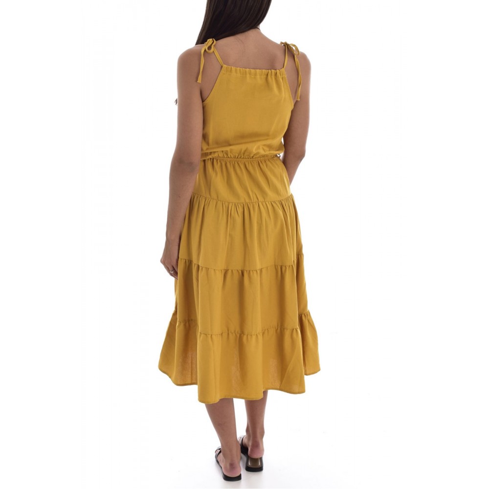 Robe en coton  Goldenim paris JAUNE MOUTARDE 0134M